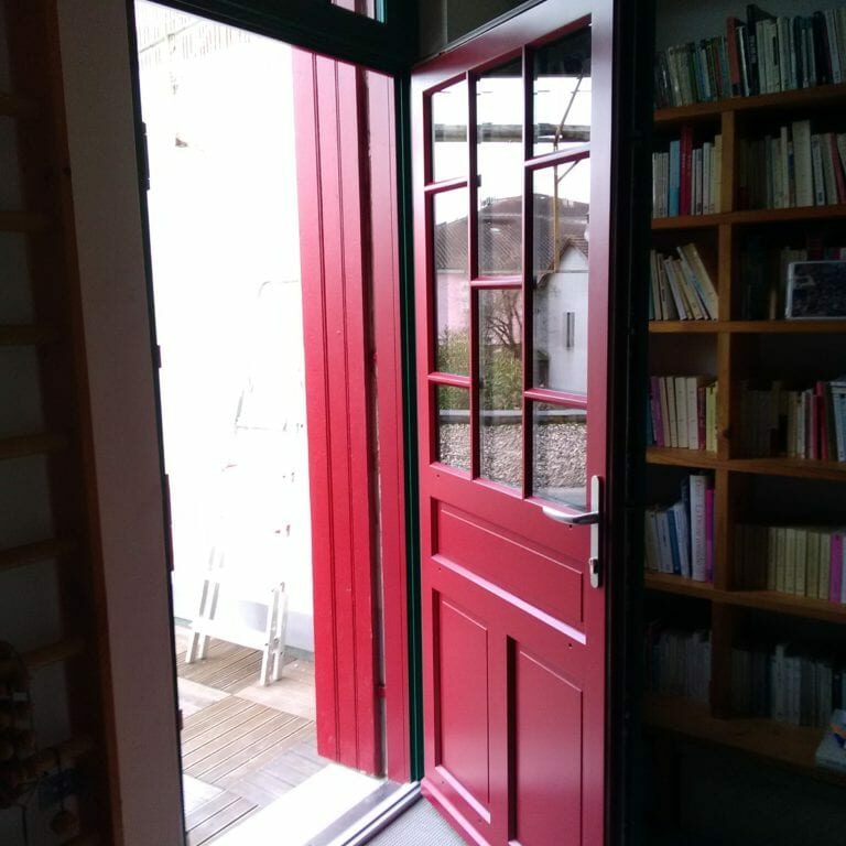 porte d'entré sur mesure bicouleur